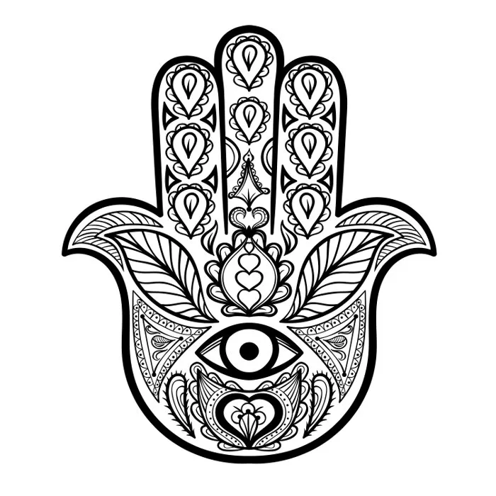 A mão da meditação Mudras Hindu '5'